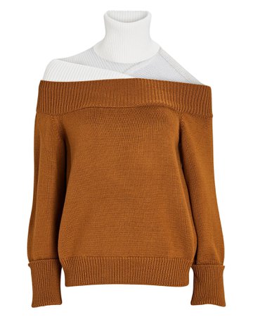 Monse Off-the-Shoulder Turtleneck Sweater | INTERMIX®