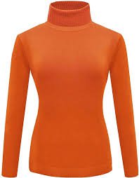 orange turtle neck sweater - Google Search