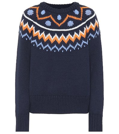Fair Isle wool-blend sweater