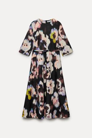 PRINTED DRESS ZW COLLECTION - Multicolored | ZARA United States