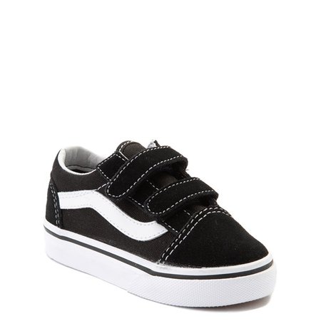Vans Old Skool V Skate Shoe - Baby / Toddler - Black / White | Journeys