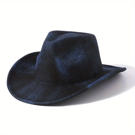 denim cowgirl cowboy hat