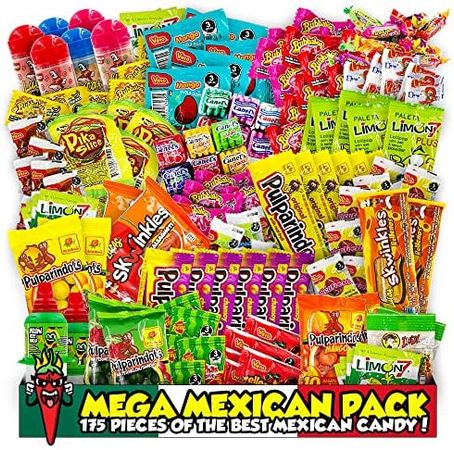Amazon.com : Mexican Candy Assortment Mix (175 Count) : Grocery & Gourmet Food