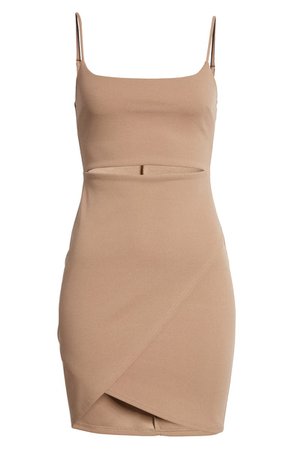Lulus Cutout on the Town Cutout Body-Con Minidress | Nordstrom
