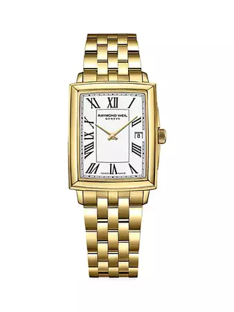 Shop Raymond Weil Toccata Gold Stainless Steel Bracelet Watch | Saks Fifth Avenue