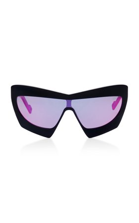 Duabelas Oversized Aviator-Style Acetate Sunglasses by PAWAKA | Moda Operandi