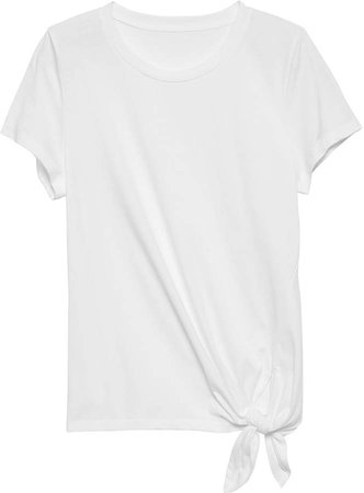 SUPIMA Cotton Tie-Hem T-Shirt