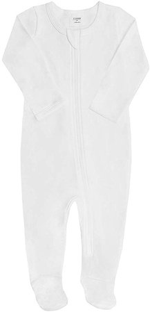Amazon.com: Elkrry Baby Unisex Cotton Pajamas, Boy's Girls Newborn Zip-Front Footed Sleeper Play PJs, Infant Romper: Clothing