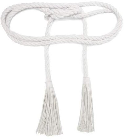 Valentino The Rope Braided Leather Wrap Belt - Womens - White - ShopStyle