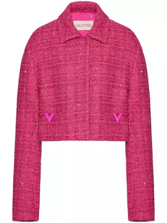 Valentino Garavani Glaze-tweed Jacket - Farfetch
