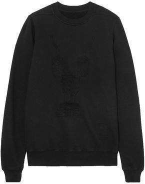 Embroidered Cotton-jersey Sweatshirt