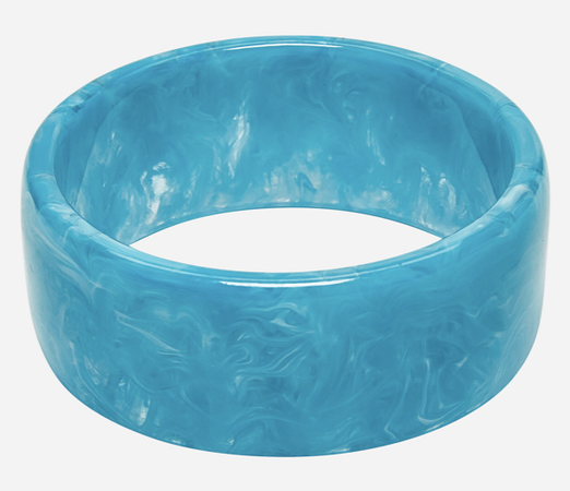 blue resin bangle