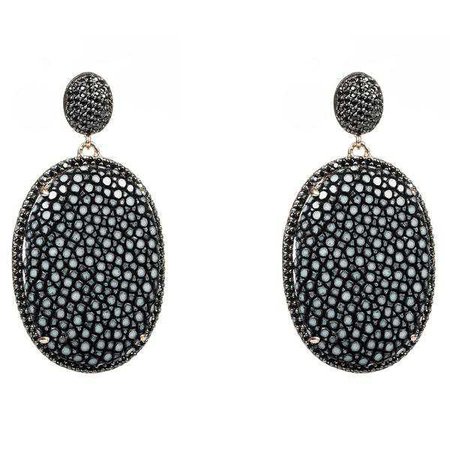 Earrings | Shop Women's Black Sterling Silver Star Stud Earring at Fashiontage | 5054469029589
