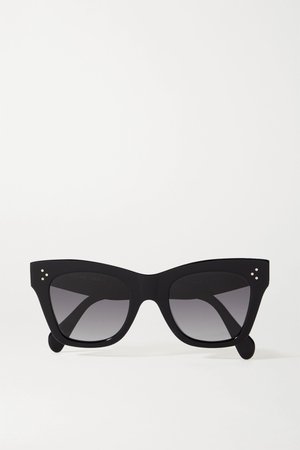Black Oversized cat-eye acetate sunglasses | Celine | NET-A-PORTER