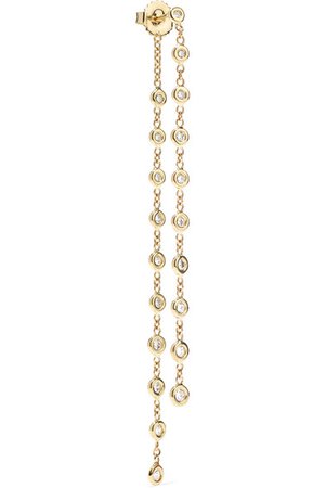 Jacquie Aiche | 14-karat gold diamond earring | NET-A-PORTER.COM