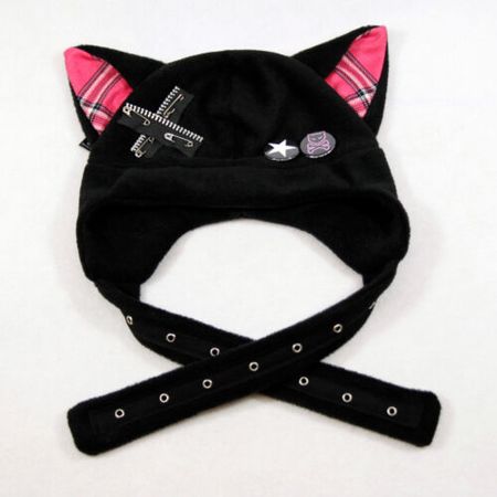 PAWSTAR PuNk Kitty CAT Hat - Visual Kei JrOcK Jpop goth Black Pink [PI]1852 | eBay