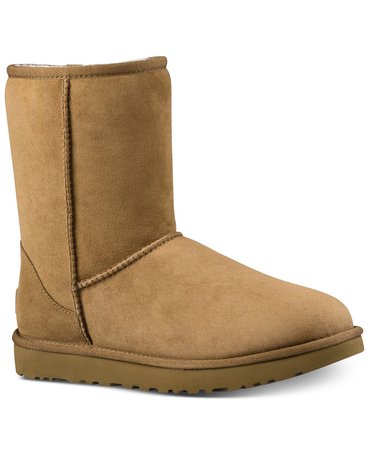 UGG® Women's Classic II Genuine Shearling Lined Short Boots & Reviews - Boots - Shoes - Macy's