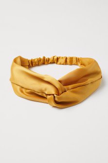 mustard yellow hair scarf h&m - Google Search