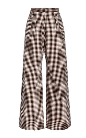 Alix of Bohemia Diana Houndstooth Wide-Leg Trousers