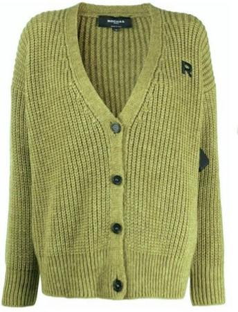 ROCHAS Side-ties cable-knit cardigan