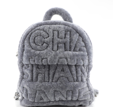 Chanel logo zip backpack