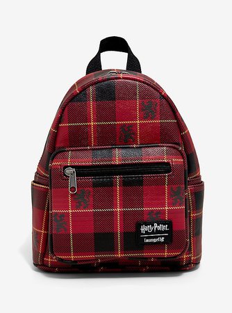 Loungefly Harry Potter Gryffindor Plaid Mini Backpack