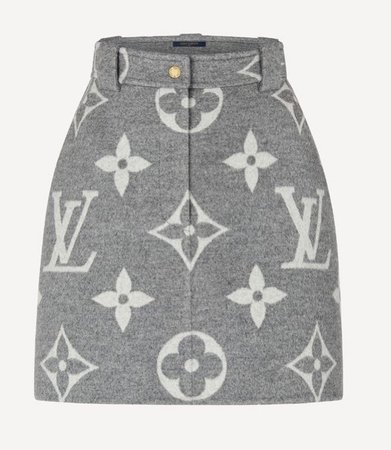grey lv skirt