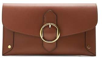 Leather Buckle Clutch