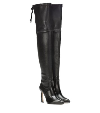 Natalia 100 leather over-the-knee boots