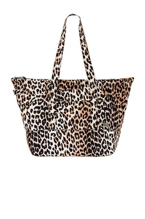 Ganni Packable Tote in Leopard | REVOLVE