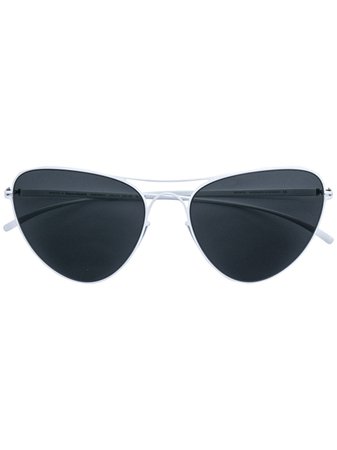 Mykita cat eye aviator sunglasses white MMESSE015 - Farfetch