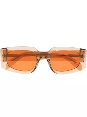Retrosuperfuture orange-tinted rectangle-frame Sunglasses - Farfetch
