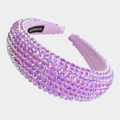 Lavender Faceted Bead Padded Headband (Sparkle-Armand on Pinterest)