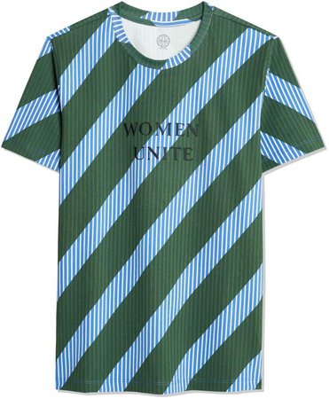 Overprinted Stripe T-Shirt