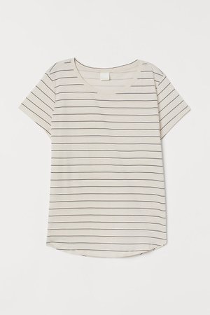 T-shirt - White/striped - | H&M US