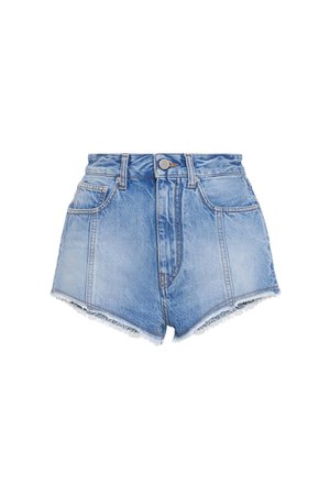 DENIM SHORTS WITH EMBROIDERED LOGO – Alessandra Rich
