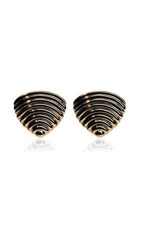Céline 18k Gold-Plated Earrings By Jasmin Sparrow | Moda Operandi