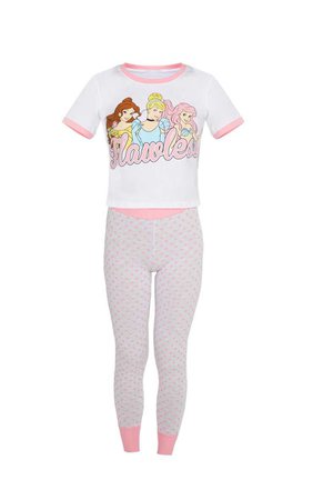 White DISNEY Princess Flawless Legging Pyjama Set