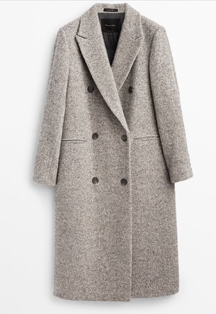 abrigo gris Massimo Dutti