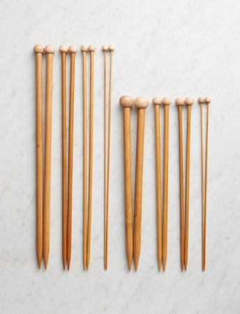 Straight Bamboo Knitting Needles