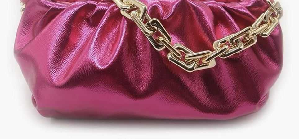 Pink pouch purse bag
