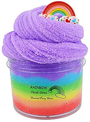 Amazon.com: ICHICHI Rainbow Cloud Slime,Non-Sticky and Super Soft Scented Slime,Stress Relief Toy: Toys & Games