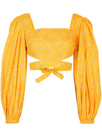 Alice McCall Limonata cropped blouse