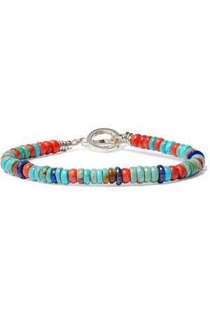 Mikia | Silver-tone multi-stone bracelet | NET-A-PORTER.COM