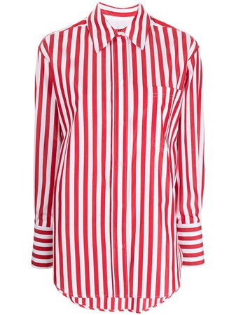 Victoria Beckham striped cotton shirt - FARFETCH