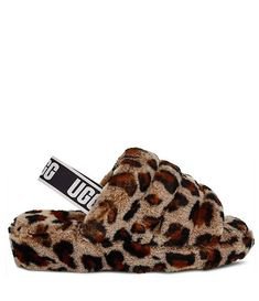 UGG® Fluff Yeah Leopard Slides | Leopard slippers, Animal slippers, Slippers