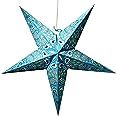 Peacock Light Blue Paper Star Lantern with 12 Foot Power Cord Included - Amazon.com
