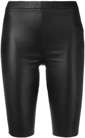 Zadig&Voltaire leather cycling shorts