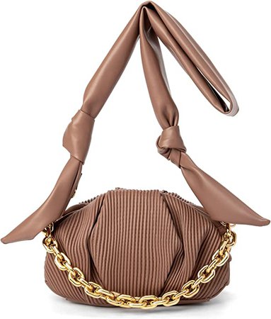 Knotted Shoulder Handbag Purse for Women Trendy Dumpling Clutch Cloud Bag Lightweight Pouch Bag: Handbags: Amazon.com