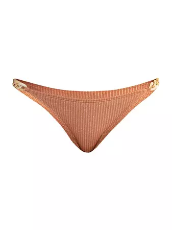 Shop Shoshanna Ring-Embellished Bikini Bottom | Saks Fifth Avenue